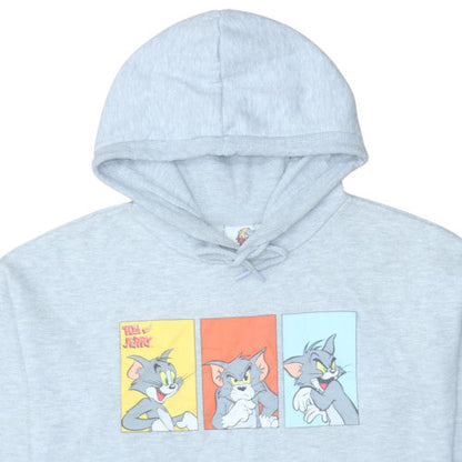 Womens UK Size S Tom & Jerry Grey Pullover Hoodie
