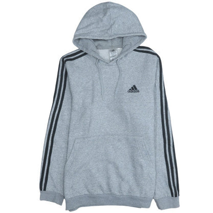 Mens UK Size L adidas Grey Pullover Hoodie