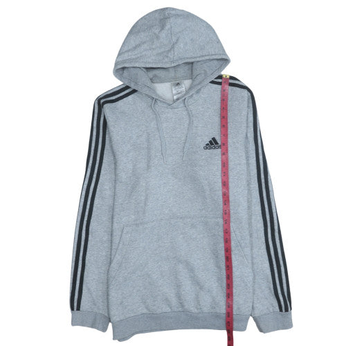 Mens UK Size L adidas Grey Pullover Hoodie