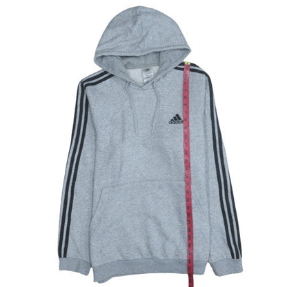 Mens UK Size L adidas Grey Pullover Hoodie