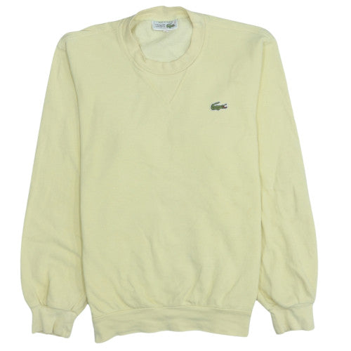 Mens UK Size M Lacoste Yellow Pullover Sweatshirt