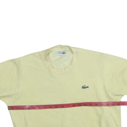 Mens UK Size M Lacoste Yellow Pullover Sweatshirt