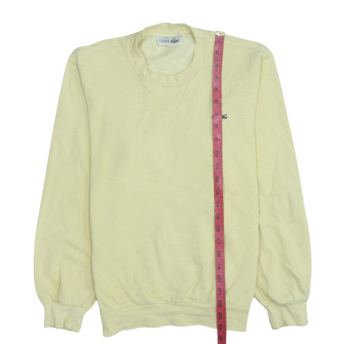 Mens UK Size M Lacoste Yellow Pullover Sweatshirt