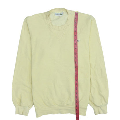 Mens UK Size M Lacoste Yellow Pullover Sweatshirt