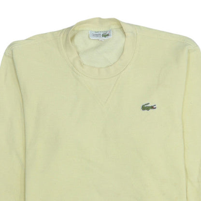 Mens UK Size M Lacoste Yellow Pullover Sweatshirt