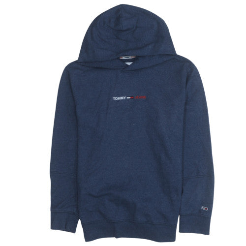 Mens UK Size M Tommy Jeans Blue Pullover Hoodie
