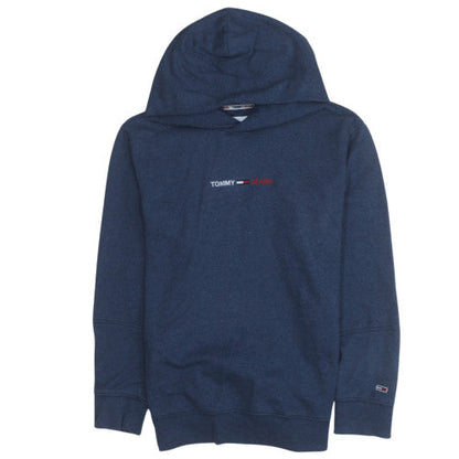 Mens UK Size M Tommy Jeans Blue Pullover Hoodie