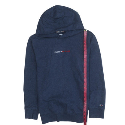 Mens UK Size M Tommy Jeans Blue Pullover Hoodie