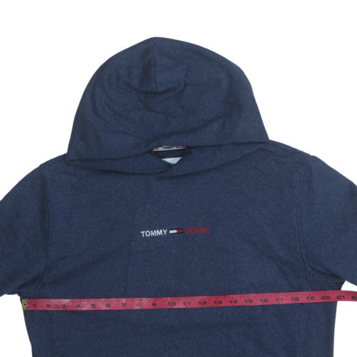Mens UK Size M Tommy Jeans Blue Pullover Hoodie
