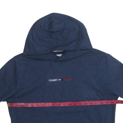 Mens UK Size M Tommy Jeans Blue Pullover Hoodie