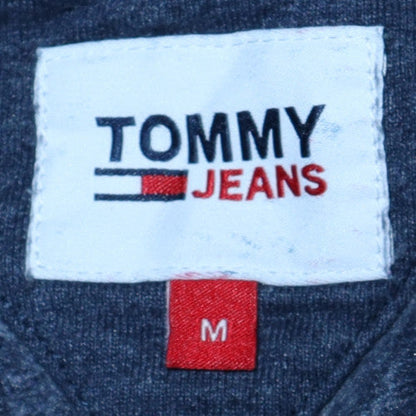 Mens UK Size M Tommy Jeans Blue Pullover Hoodie