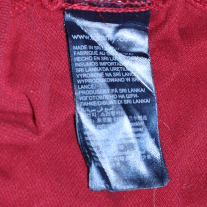 Tommy Hilfiger Men's Red Slim Fit Cotton Polo Shirt Size L