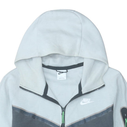 Mens UK Size S Nike Grey Full Zip Hoodie