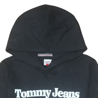 Mens UK Size S Tommy Jeans Black Pullover Hoodie