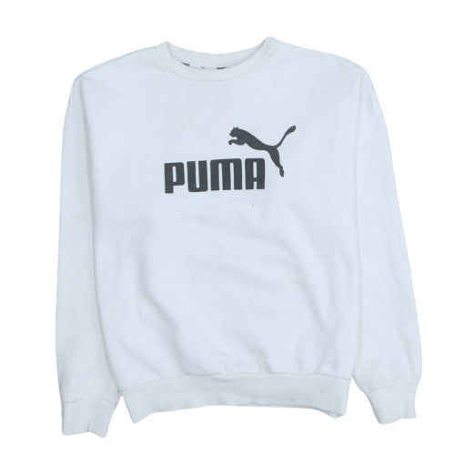 Mens UK Size M PUMA White Pullover Sweatshirt
