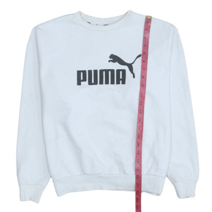 Mens UK Size M PUMA White Pullover Sweatshirt