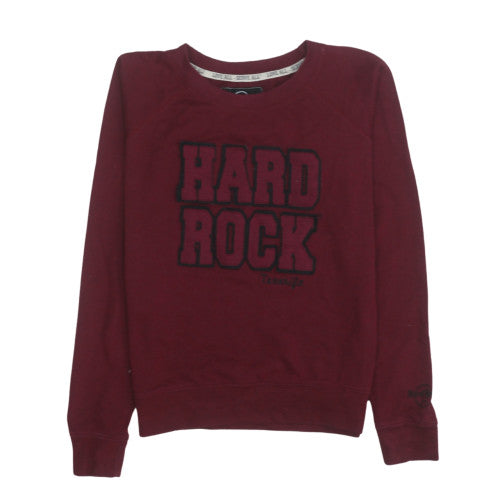 Mens UK Size L Hard Rock Cafe Red Pullover Sweatshirt