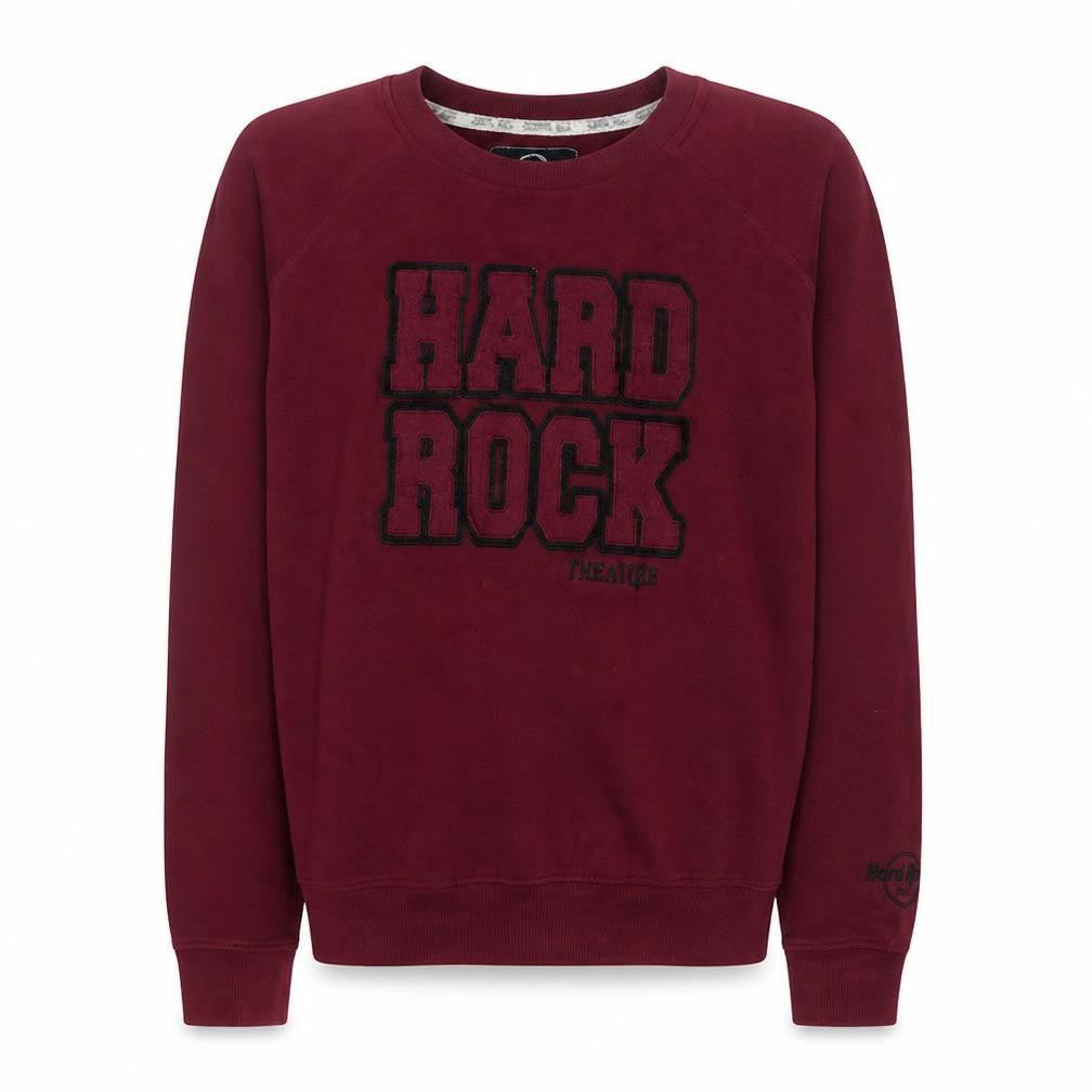 Mens UK Size L Hard Rock Cafe Red Pullover Sweatshirt