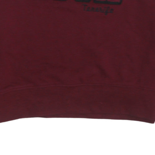 Mens UK Size L Hard Rock Cafe Red Pullover Sweatshirt