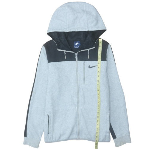 Mens UK Size S Nike Grey Full Zip Hoodie