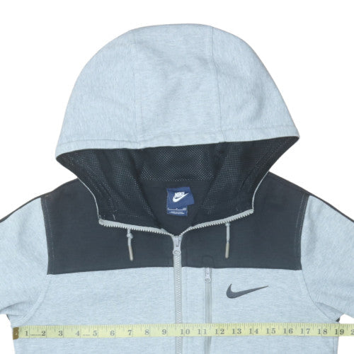 Mens UK Size S Nike Grey Full Zip Hoodie