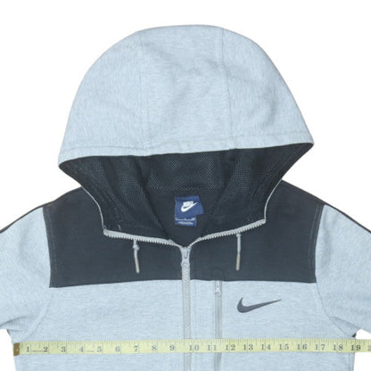 Mens UK Size S Nike Grey Full Zip Hoodie