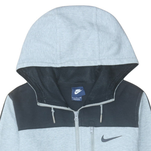 Mens UK Size S Nike Grey Full Zip Hoodie