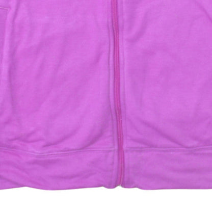 Womens UK Size L adidas Pink Full Zip Hoodie