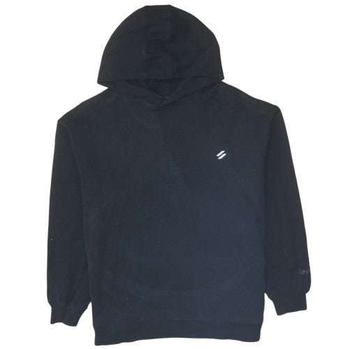 Mens UK Size L Superdry Black Pullover Hoodie