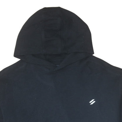 Mens UK Size L Superdry Black Pullover Hoodie