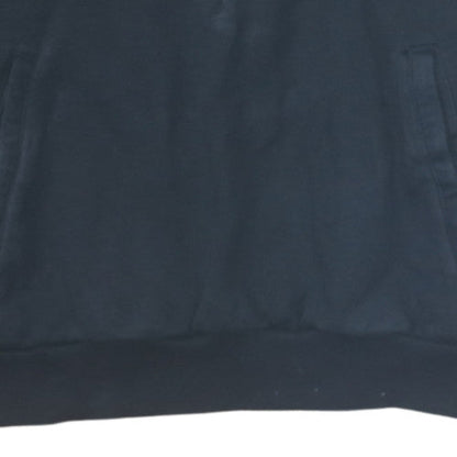 Adidas Boys Black 13-14 Years 1/2 Zip Hooded Sweatshirt with Logo
