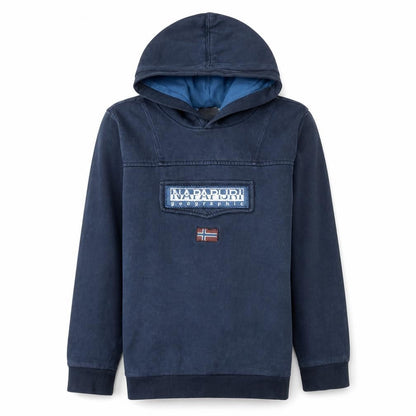 Womens UK Size 12 Napapijri Blue Pullover Hoodie