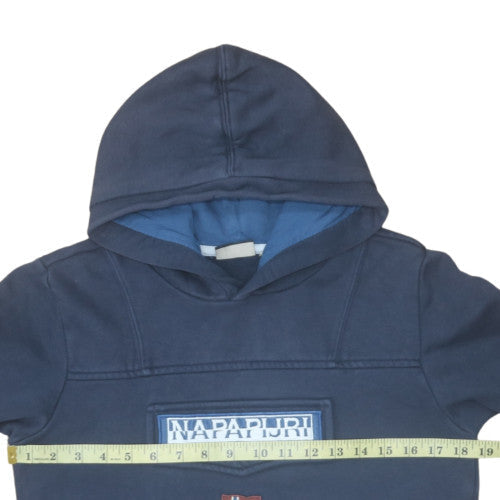 Womens UK Size 12 Napapijri Blue Pullover Hoodie