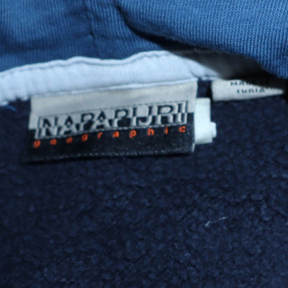 Womens UK Size 12 Napapijri Blue Pullover Hoodie