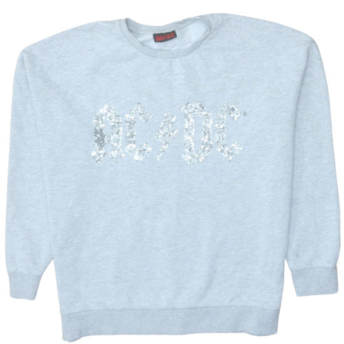 Womens UK Size 14 AC/DC Grey Pullover Sweatshirt