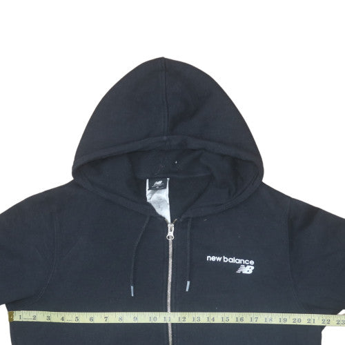 Womens UK Size M New Balance Black Full Zip Hoodie