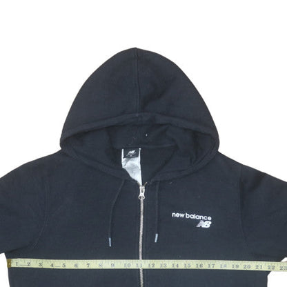 Womens UK Size M New Balance Black Full Zip Hoodie