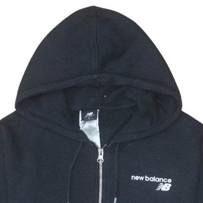 Womens UK Size M New Balance Black Full Zip Hoodie