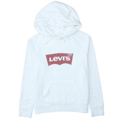 Womens UK Size M Levi's White Pullover Hoodie