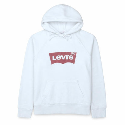 Womens UK Size M Levi's White Pullover Hoodie