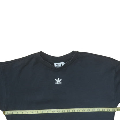 Womens UK Size 8 adidas Black Pullover Sweatshirt