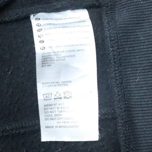 Mens UK Size S Dickies Black Full Zip Hoodie