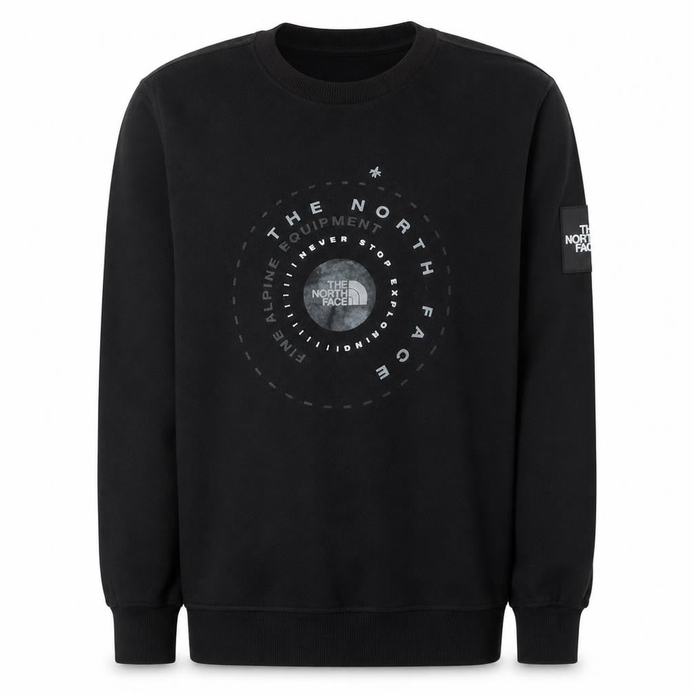 Mens UK Size M The North Face Black Pullover Sweatshirt