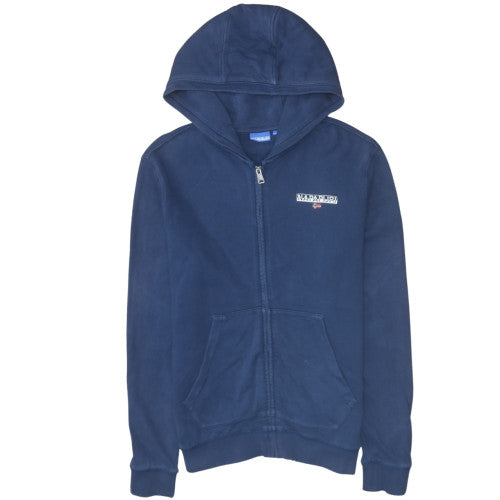 Mens UK Size M Napapijri Blue Full Zip Hoodie