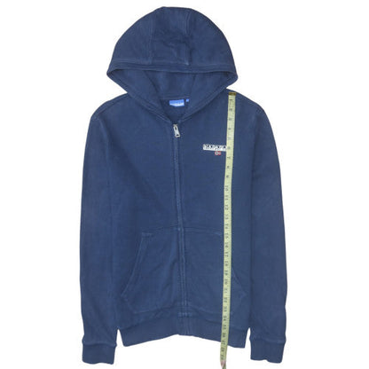 Mens UK Size M Napapijri Blue Full Zip Hoodie