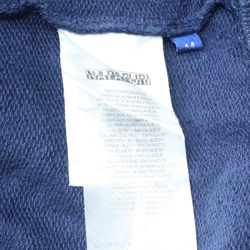 Mens UK Size M Napapijri Blue Full Zip Hoodie