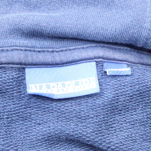 Mens UK Size M Napapijri Blue Full Zip Hoodie