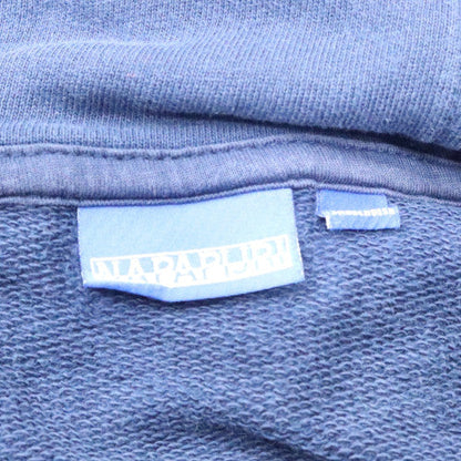 Mens UK Size M Napapijri Blue Full Zip Hoodie