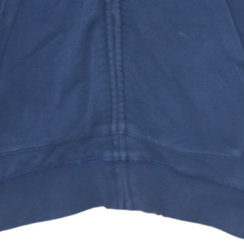 Mens UK Size M Napapijri Blue Full Zip Hoodie