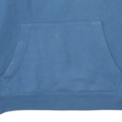 Gap Men's Blue Pullover Hoodie Medium Embroidered Logo Fleece